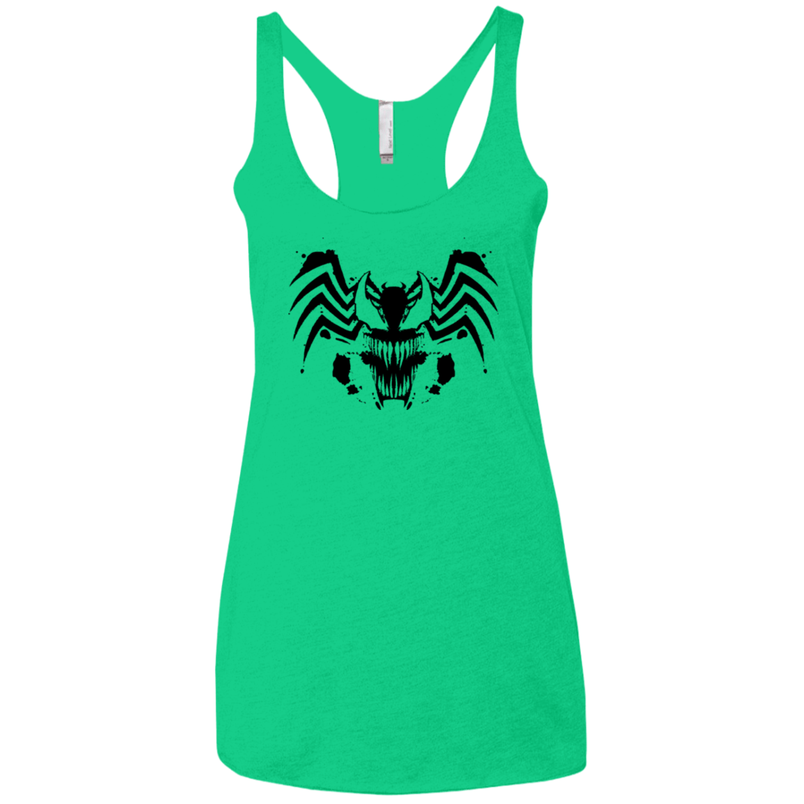 T-Shirts Envy / X-Small Symbiote Rorschach Women's Triblend Racerback Tank