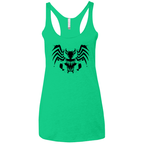 T-Shirts Envy / X-Small Symbiote Rorschach Women's Triblend Racerback Tank