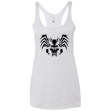 T-Shirts Heather White / X-Small Symbiote Rorschach Women's Triblend Racerback Tank