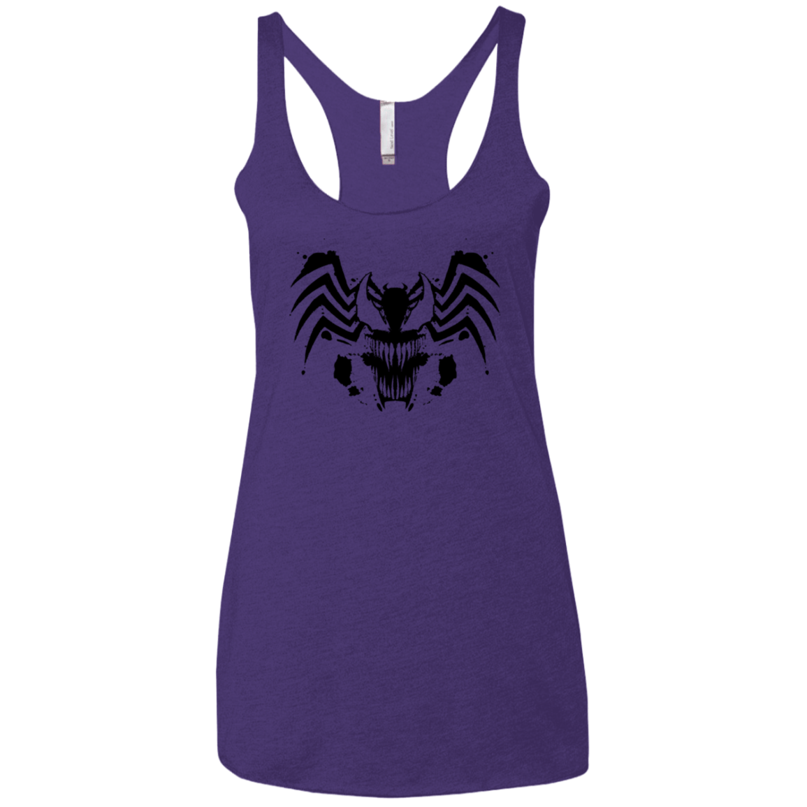 T-Shirts Purple / X-Small Symbiote Rorschach Women's Triblend Racerback Tank