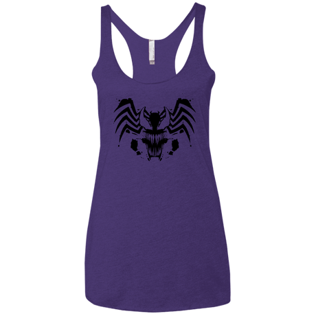 T-Shirts Purple / X-Small Symbiote Rorschach Women's Triblend Racerback Tank