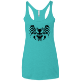 T-Shirts Tahiti Blue / X-Small Symbiote Rorschach Women's Triblend Racerback Tank
