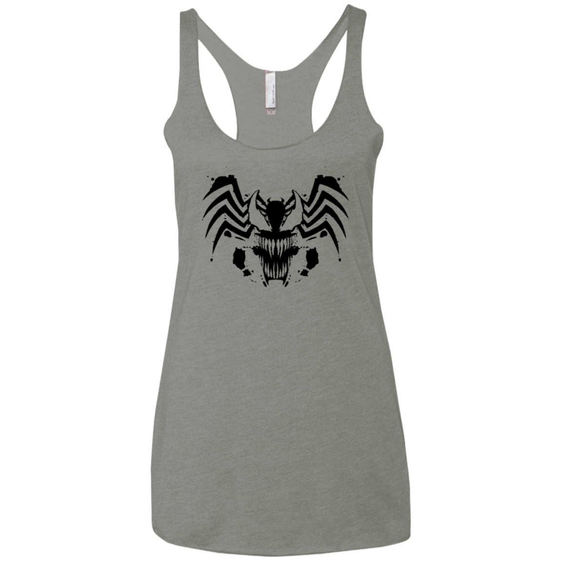 T-Shirts Venetian Grey / X-Small Symbiote Rorschach Women's Triblend Racerback Tank
