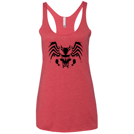 T-Shirts Vintage Red / X-Small Symbiote Rorschach Women's Triblend Racerback Tank
