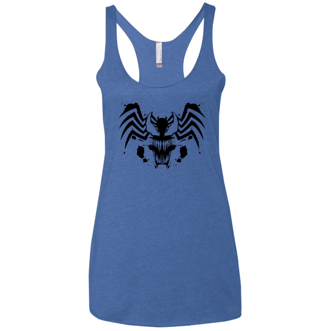 T-Shirts Vintage Royal / X-Small Symbiote Rorschach Women's Triblend Racerback Tank