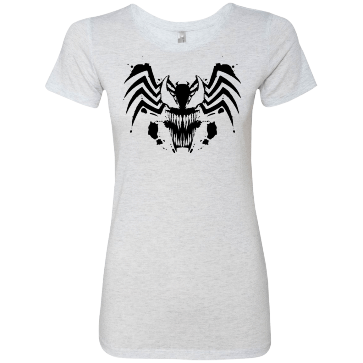 T-Shirts Heather White / Small Symbiote Rorschach Women's Triblend T-Shirt