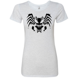 T-Shirts Heather White / Small Symbiote Rorschach Women's Triblend T-Shirt