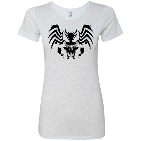 T-Shirts Heather White / Small Symbiote Rorschach Women's Triblend T-Shirt