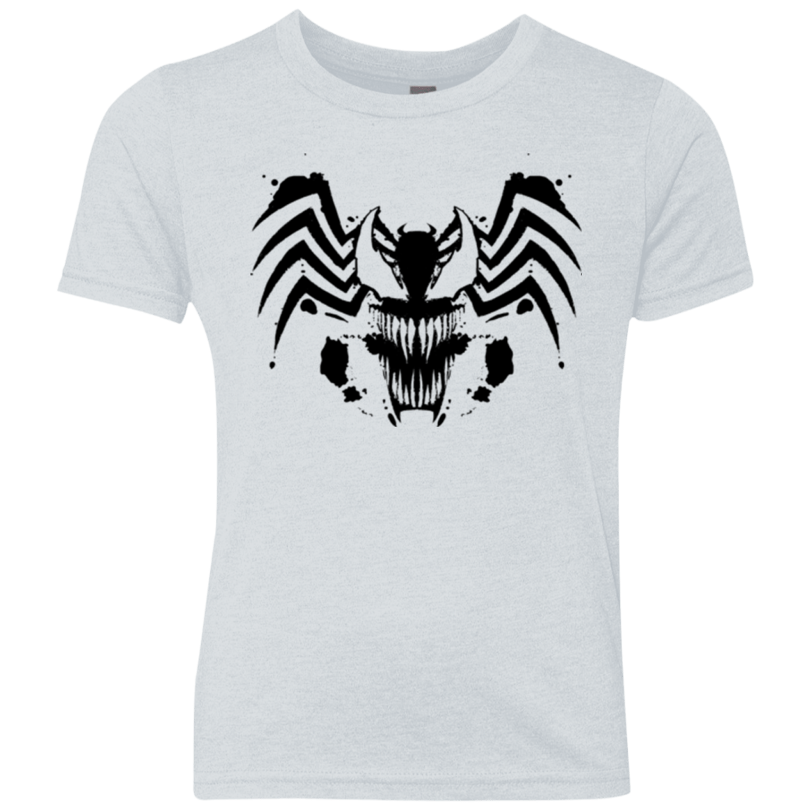 T-Shirts Heather White / YXS Symbiote Rorschach Youth Triblend T-Shirt