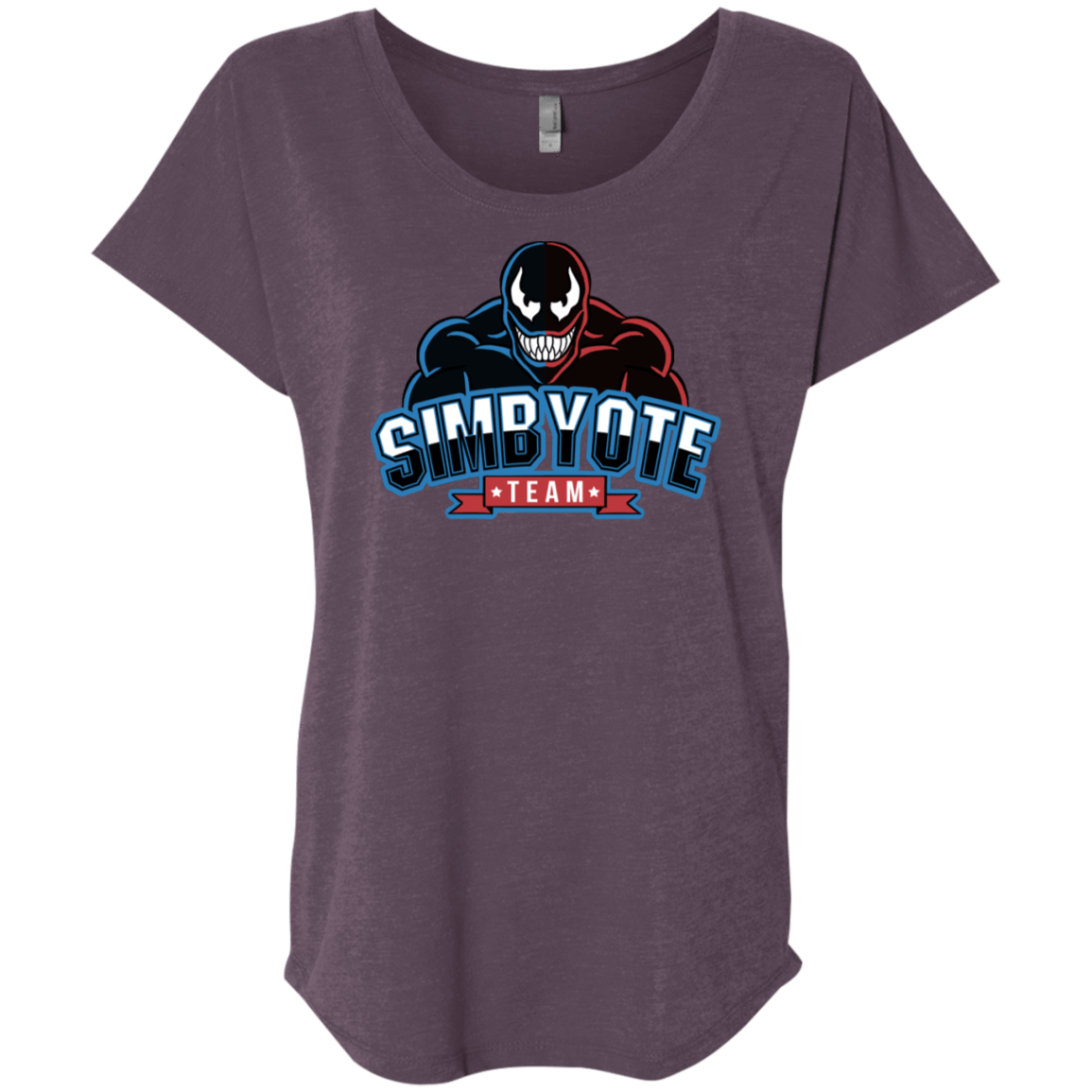 T-Shirts Vintage Purple / X-Small Symbiote Team Triblend Dolman Sleeve