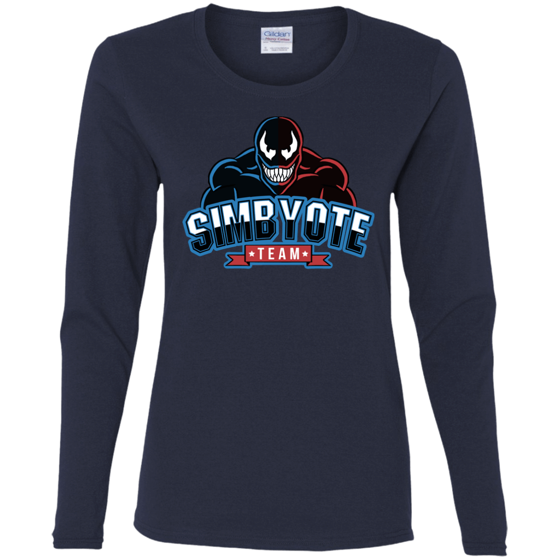 T-Shirts Navy / S Symbiote Team Women's Long Sleeve T-Shirt