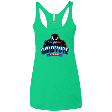 T-Shirts Envy / X-Small Symbiote Team Women's Triblend Racerback Tank