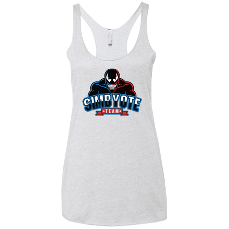 T-Shirts Heather White / X-Small Symbiote Team Women's Triblend Racerback Tank