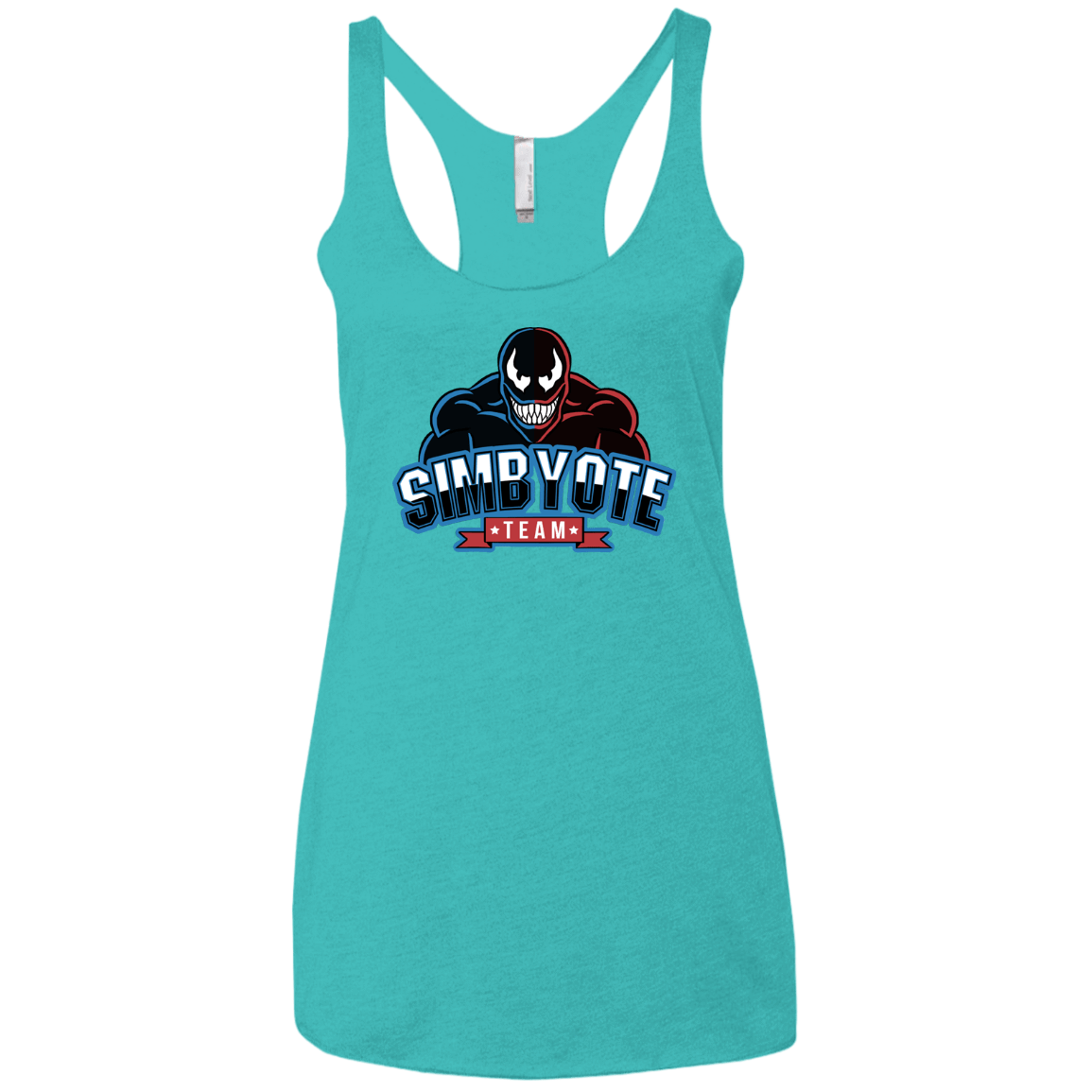 T-Shirts Tahiti Blue / X-Small Symbiote Team Women's Triblend Racerback Tank