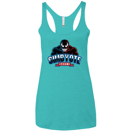 T-Shirts Tahiti Blue / X-Small Symbiote Team Women's Triblend Racerback Tank
