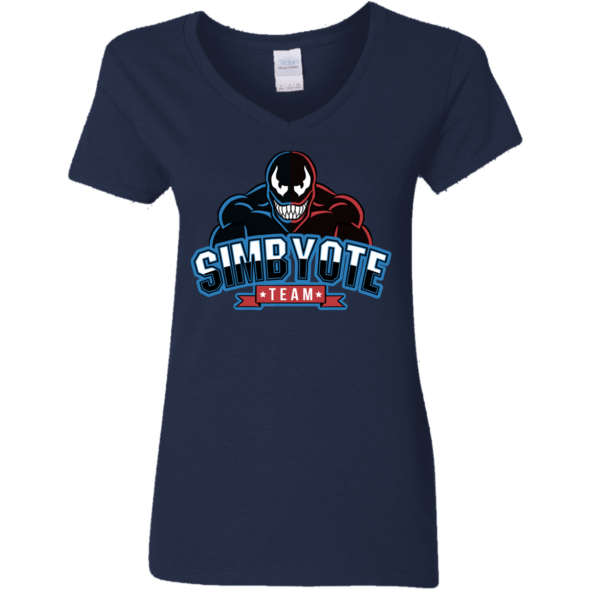 T-Shirts Navy / S Symbiote Team Women's V-Neck T-Shirt