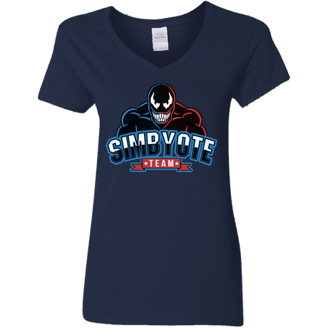 T-Shirts Navy / S Symbiote Team Women's V-Neck T-Shirt