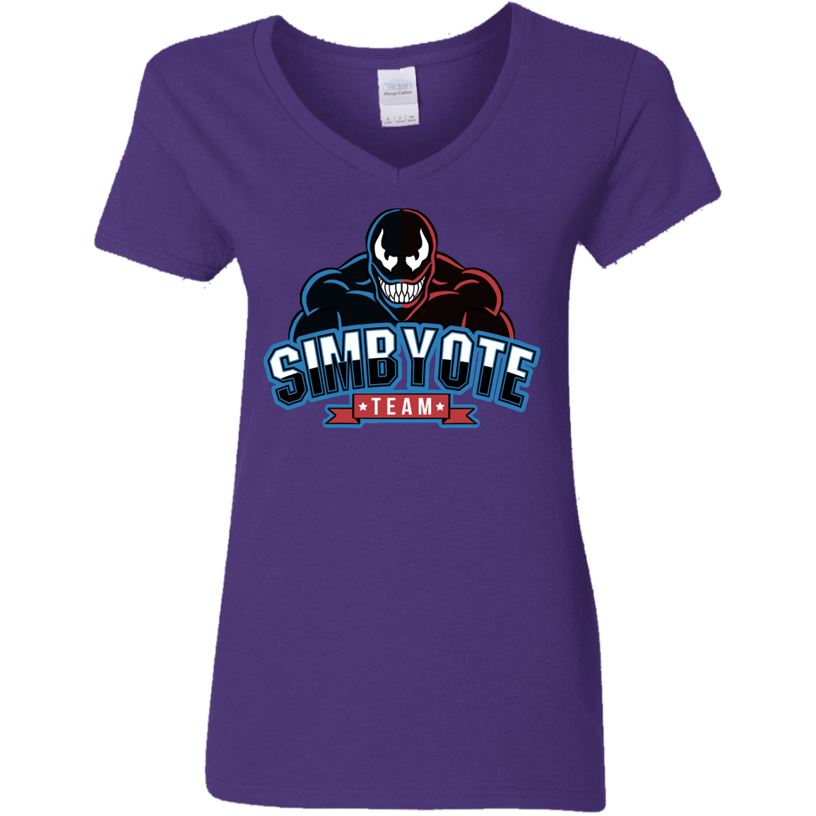 T-Shirts Purple / S Symbiote Team Women's V-Neck T-Shirt