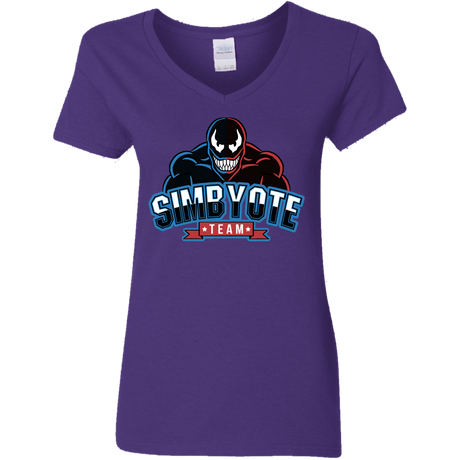 T-Shirts Purple / S Symbiote Team Women's V-Neck T-Shirt