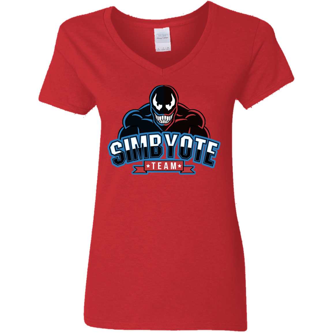 T-Shirts Red / S Symbiote Team Women's V-Neck T-Shirt