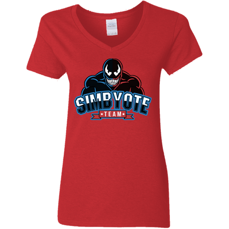 T-Shirts Red / S Symbiote Team Women's V-Neck T-Shirt