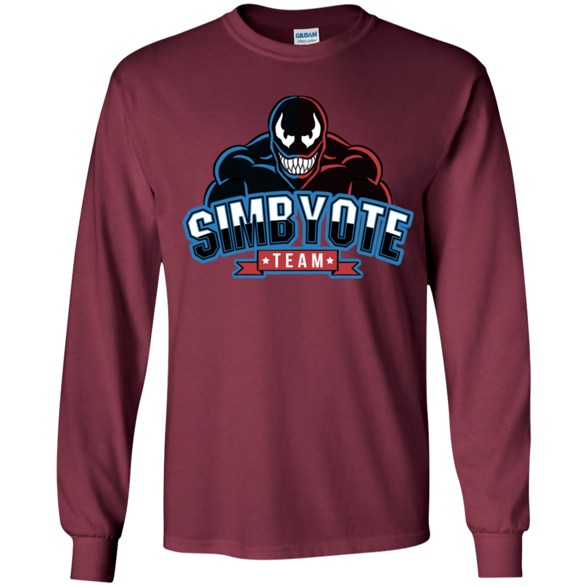 T-Shirts Maroon / YS Symbiote Team Youth Long Sleeve T-Shirt