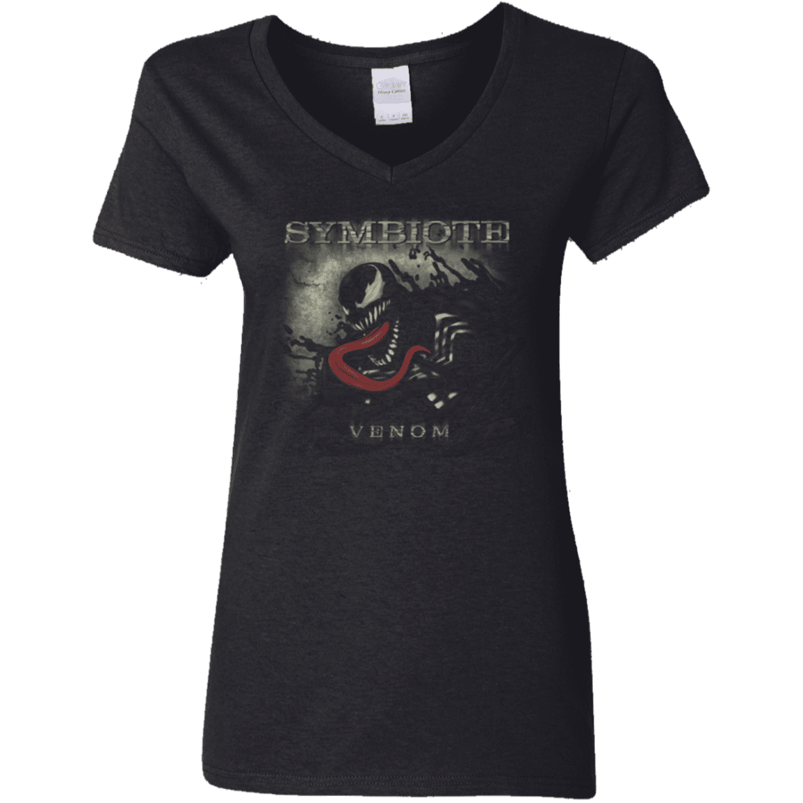 T-Shirts Black / S Symbioted Women's V-Neck T-Shirt