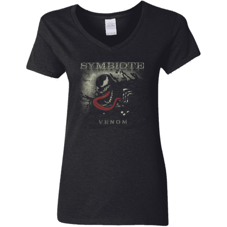 T-Shirts Black / S Symbioted Women's V-Neck T-Shirt