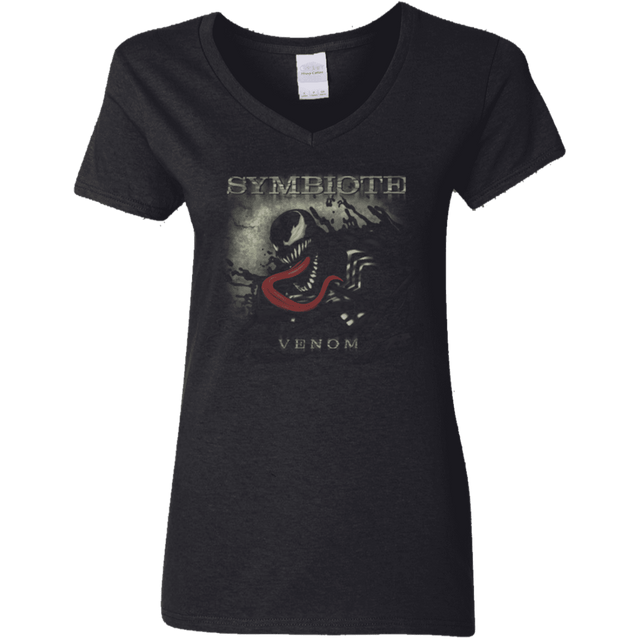 T-Shirts Black / S Symbioted Women's V-Neck T-Shirt