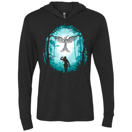 T-Shirts Vintage Black / X-Small Symbol of Rebellion (Blue) Triblend Long Sleeve Hoodie Tee