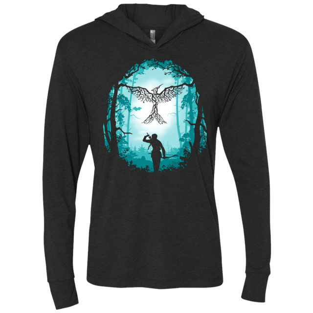 T-Shirts Vintage Black / X-Small Symbol of Rebellion (Blue) Triblend Long Sleeve Hoodie Tee