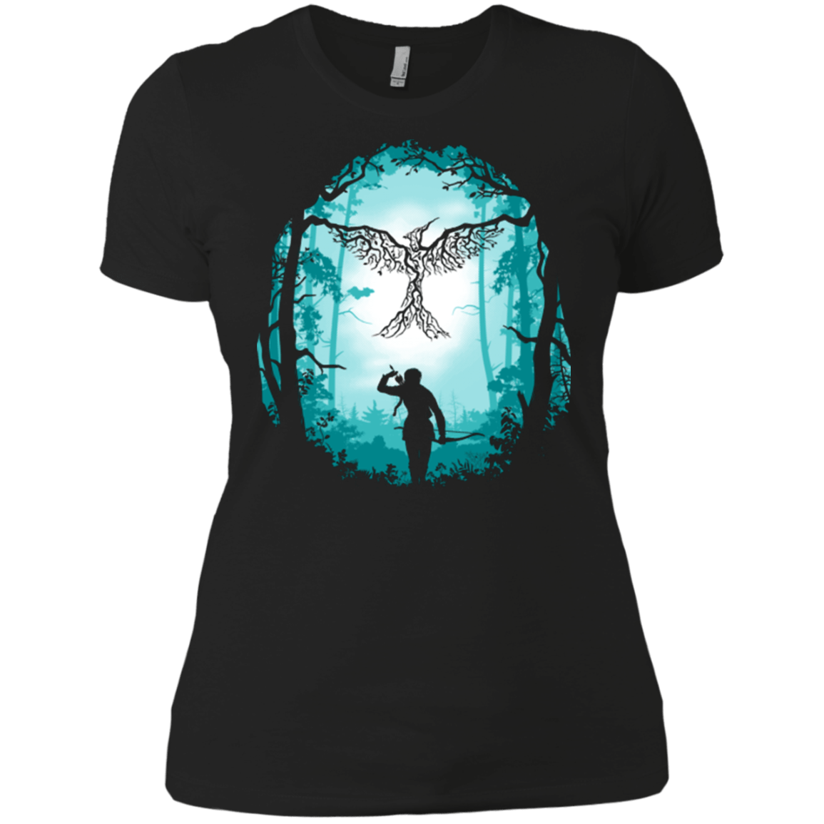 T-Shirts Black / X-Small Symbol of Rebellion (Blue) Women's Premium T-Shirt