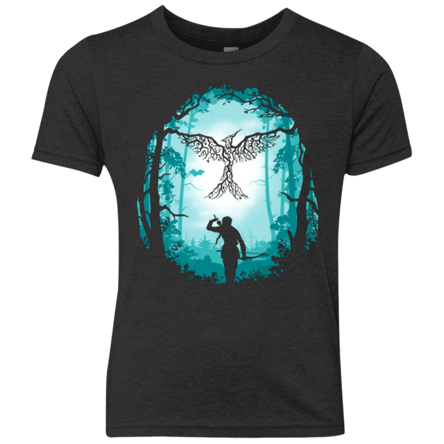 T-Shirts Vintage Black / YXS Symbol of Rebellion (Blue) Youth Triblend T-Shirt