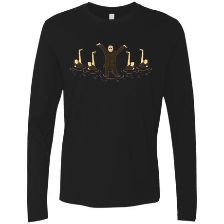 T-Shirts Black / Small Synchronized  Voorhees Men's Premium Long Sleeve