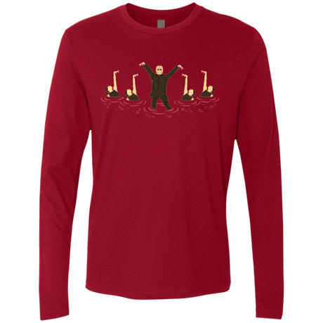 T-Shirts Cardinal / Small Synchronized  Voorhees Men's Premium Long Sleeve