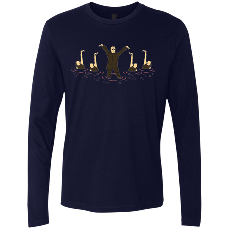 T-Shirts Midnight Navy / Small Synchronized  Voorhees Men's Premium Long Sleeve