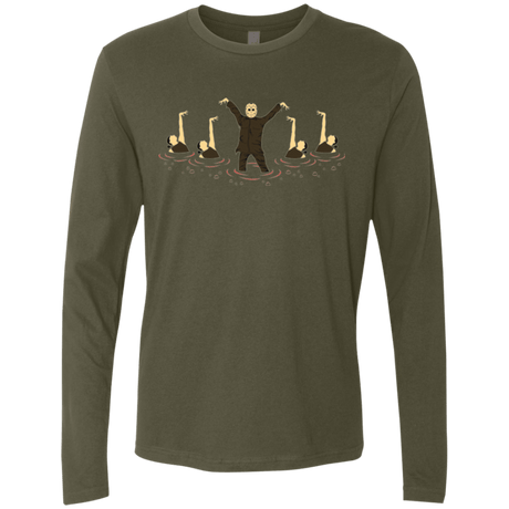 T-Shirts Military Green / Small Synchronized  Voorhees Men's Premium Long Sleeve