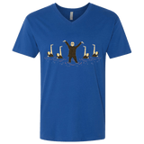 T-Shirts Royal / X-Small Synchronized  Voorhees Men's Premium V-Neck
