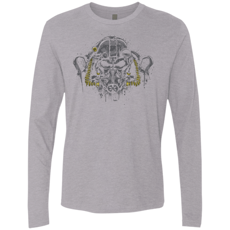 T-Shirts Heather Grey / Small T-60 Power Armor Men's Premium Long Sleeve