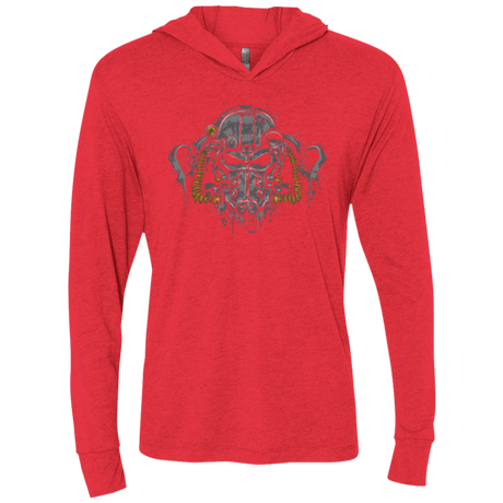 T-Shirts Vintage Red / X-Small T-60 Power Armor Triblend Long Sleeve Hoodie Tee