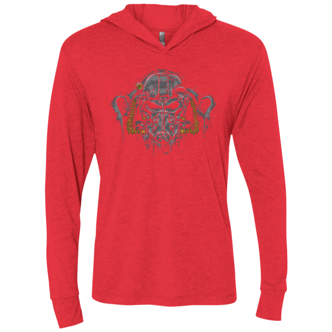 T-Shirts Vintage Red / X-Small T-60 Power Armor Triblend Long Sleeve Hoodie Tee