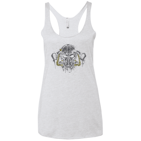 T-Shirts Heather White / X-Small T-60 Power Armor Women's Triblend Racerback Tank