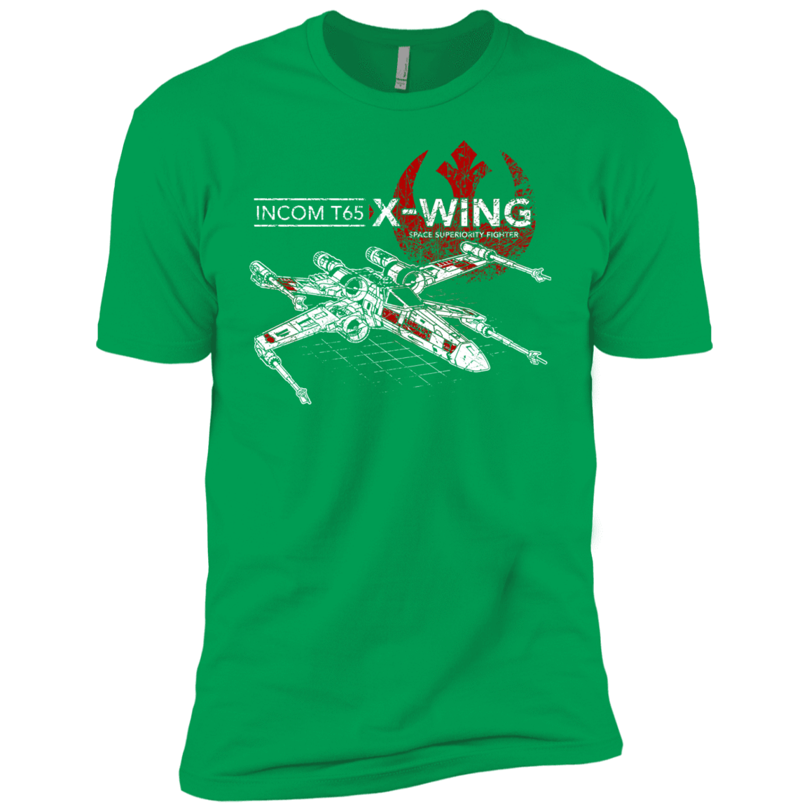 T-Shirts Kelly Green / YXS T-65 X-Wing Boys Premium T-Shirt
