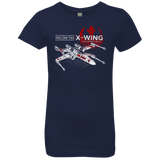 T-Shirts Midnight Navy / YXS T-65 X-Wing Girls Premium T-Shirt