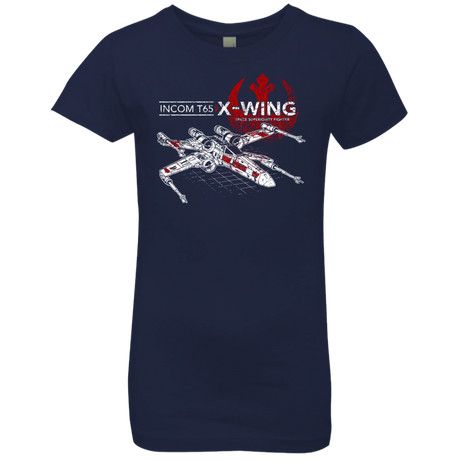 T-Shirts Midnight Navy / YXS T-65 X-Wing Girls Premium T-Shirt