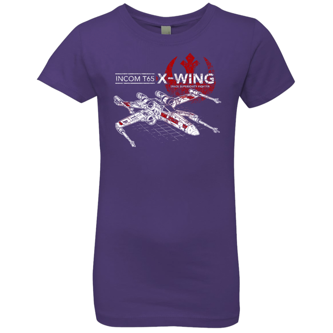 T-Shirts Purple Rush / YXS T-65 X-Wing Girls Premium T-Shirt