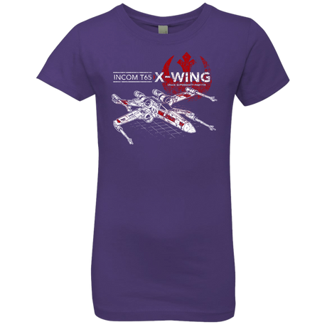 T-Shirts Purple Rush / YXS T-65 X-Wing Girls Premium T-Shirt