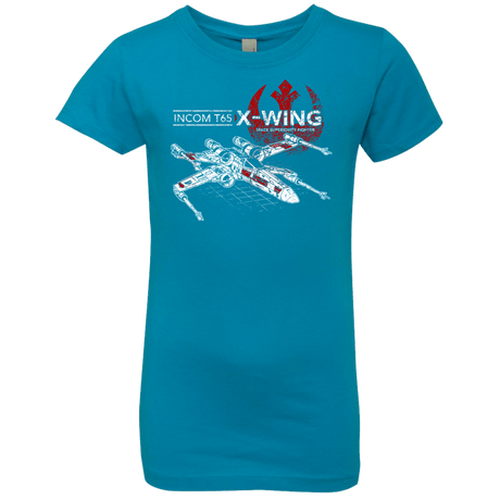 T-Shirts Turquoise / YXS T-65 X-Wing Girls Premium T-Shirt