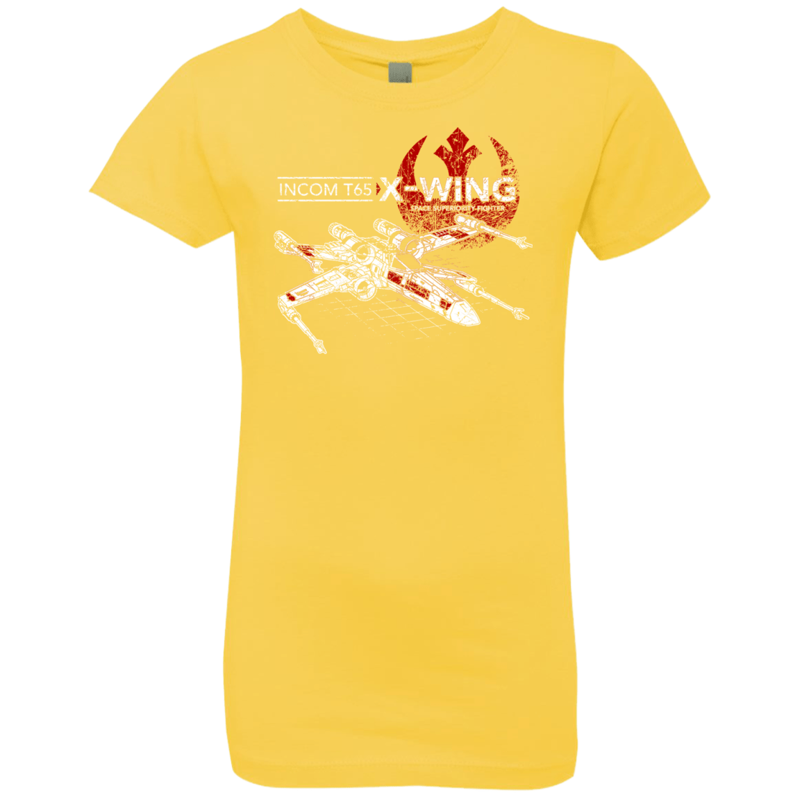 T-Shirts Vibrant Yellow / YXS T-65 X-Wing Girls Premium T-Shirt