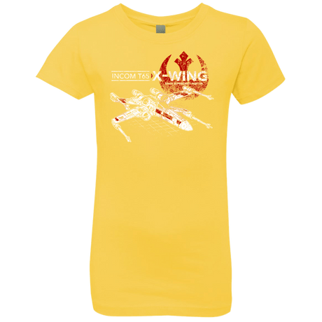 T-Shirts Vibrant Yellow / YXS T-65 X-Wing Girls Premium T-Shirt
